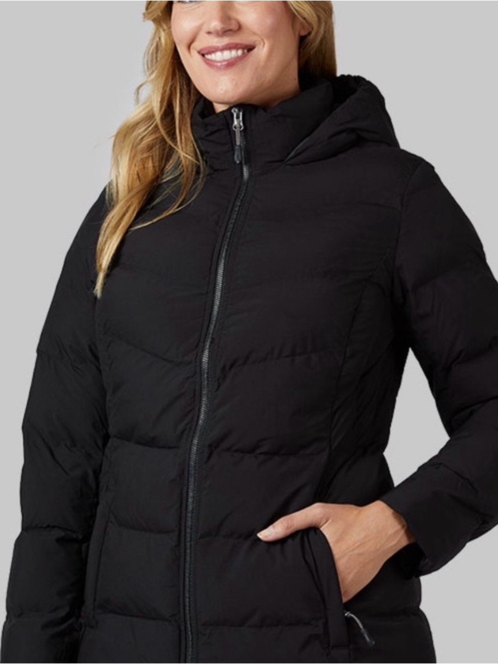 32 Degrees Ladies Quilted Mid-Weight Puffer Jacket